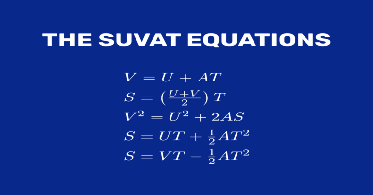 5 SUVAT Equations Simplified – Examples Included